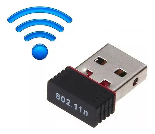 Mini Usb De Wifi 802.11 Adapatador Usb 2.0 Velocidad 300mbps