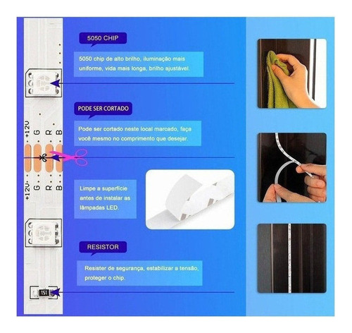 Control Wifi Fita Led 5050, Alexa Y Google Home, 20 Metros