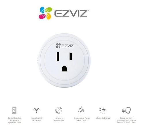 Enchufe Inteligente Wifi Control Remoto Ezviz Cs-t30-10a-us