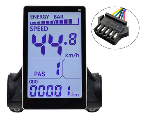 Medidor De Pantalla Lcd Para Bicicleta Eléctrica M5, 24 V, 3