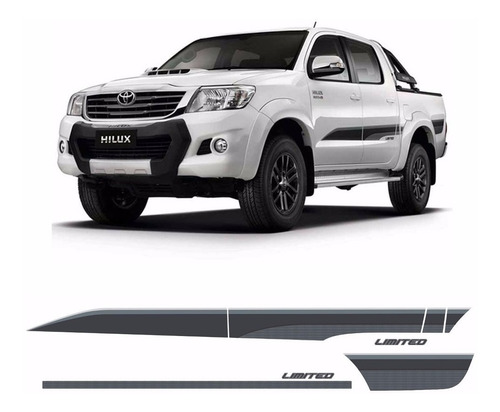 Faixa Adesivo Lateral Toyota Hilux Limited