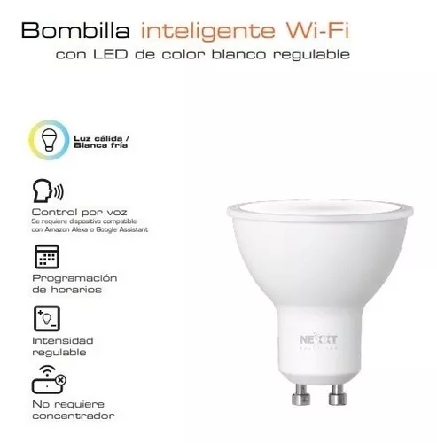 Foco Dicroico Inteligente Nexxt Wi-fi 220v Mr16 Nhb-w320 3pk