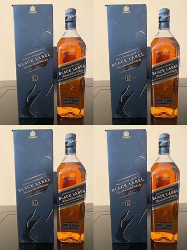 Imagen 1 de 4 de Whisky Johnnie Black Label 1litro 100% Originales