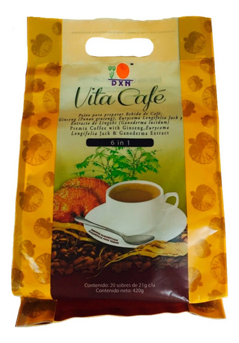 Dxn Vita Café 6 En 1 Con 20 Sobres Con Con Ganoderma