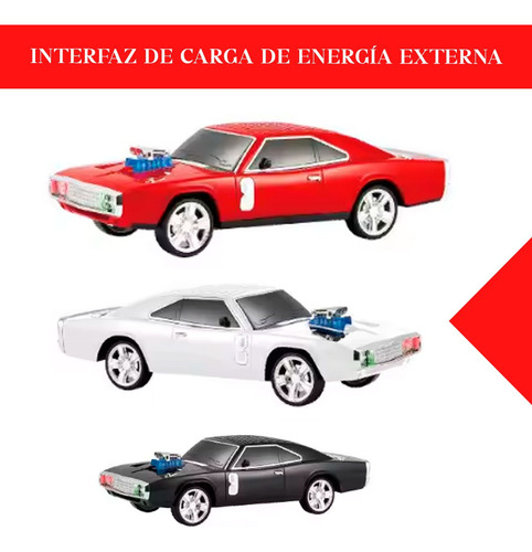 Parlante Bluetooth Retro Portatil Auto Clasico Fm Mp3 Tf Usb Rojo
