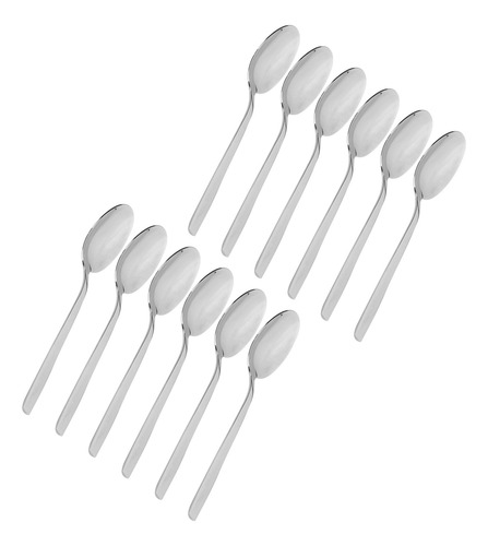 Cuchara De Postre De Mango Largo 316 Para Sopa De Acero Inox