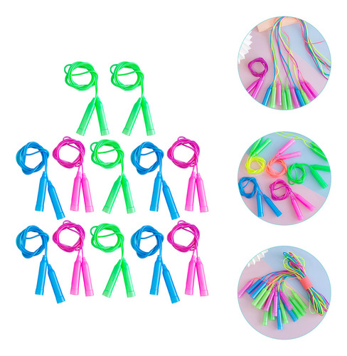 Children Fitness Ropes Jump Rope Color Skipping Rope 12 Pcs