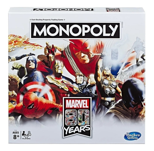 Monopoly Marvel Aniversario 80 Años Hasbro Gaming E7866