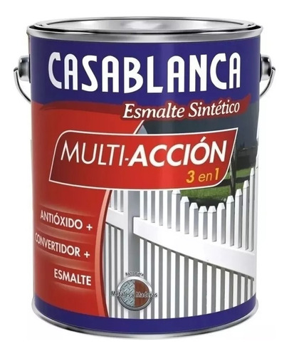 Esmalte Sintetico Convertidor Antioxido Casablanca Negro 20l