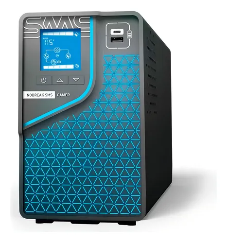 Nobreak Sms 29601 Gamer 2000va/1400w Senoidal Interativo 29601 Preto