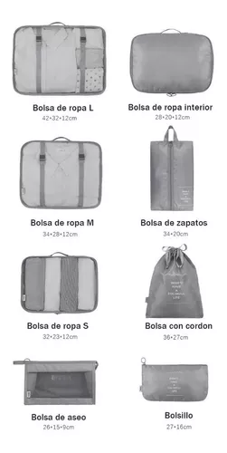 SET DE BOLSAS ORGANIZADORAS PARA MALETAS 6 PIEZAS, por Sólo 24.90 EUR.  Envío GRATIS 24/48H. ¡Cómpralo ya!