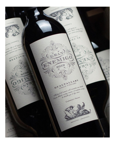 Imagen 4 de 10 de Vino Gran Enemigo Gualtallary Cabernet Franc 750ml. 100 Pts