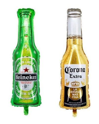 Globo De Botella De Cerveza Heineken Y Corona 36 Pulgadas