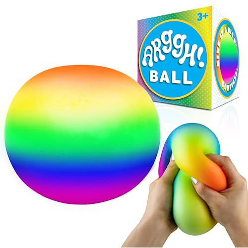 Arggh Rainbow Giant Stress Balls For Adults - 3.75 Inch...