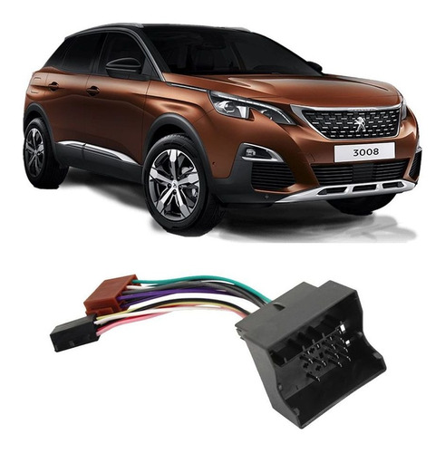 Adaptador Chicote Peugeot 3008 2011 A 2020 Rádio Multimídia