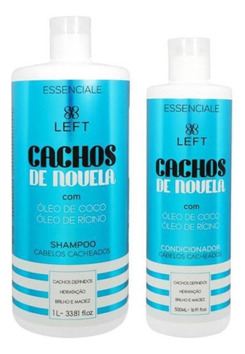  Shampoo 1l + Condicionador 500ml Cachos De Novela Left