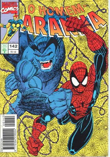 O Homem-aranha N° 142 - 84 Páginas Em Português - Editora Abril - Formato 13,5 X 19 - Capa Mole - 1995 - Bonellihq Cx03 Abr24