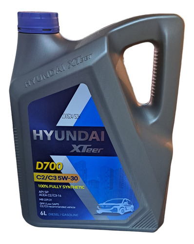 Aceite Para Motor Hyundai Sintético 5w30 6 Litros 