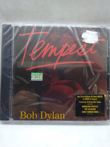 Bob Dylan Tempest Cd Nuevo