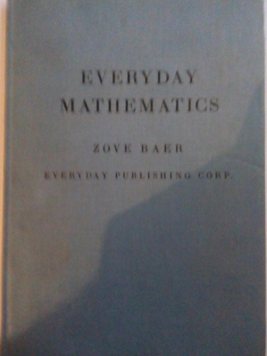 Libro Antiguo 1939 Matemáticas Everyday Mathematics