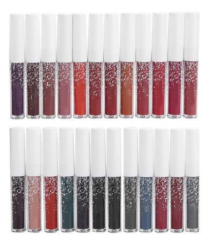 Set De Esmaltes De Labios Mate Langmanni, 24 Unidades, Imper