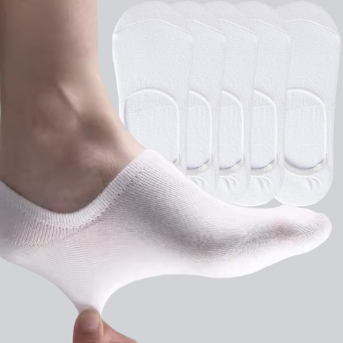 Calcetines Cortos De Algodón Transpirable Para Hombre, 5 Par