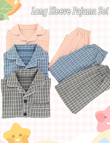 Pack De 2 Pijamas Unisex Niños Cómodos Y Cálidos Manga Larga