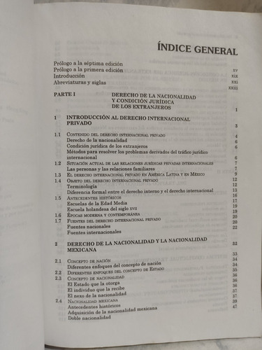 Derecho Internacional Privado, Parte Gral. 8a. Ed.pereznieto (Usado)
