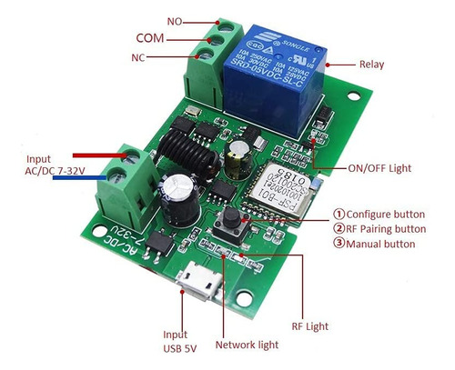 Mhcozy Wifi Actualizado Conmutador Inteligente Wifi Inalámbr