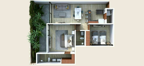 Imagen 7 de 8 de Departamento Nuevo En Zona Santa Gertrudis Copó