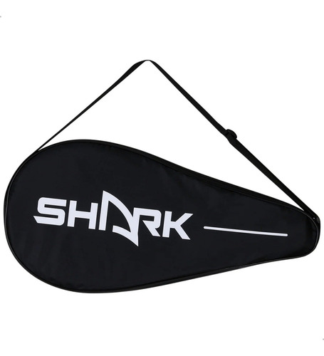Raquete De Beach Tennis Shark Predator 2025 - 22mm + Capa Cor Preto