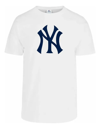 Playera Moda Yankees Casual New York Beisbol Cómoda Algodón