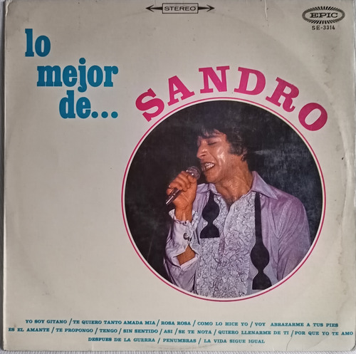 Jch- Sandro Lo Mejor De... Romantico Lp (Usado)