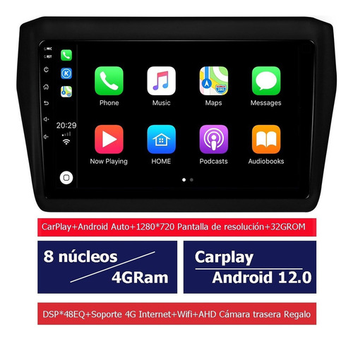 Radio Estereo De Pantall Android Gps Para Suzuki Swift 17-23