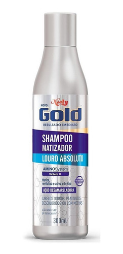 Niely Gold Shampoo Matizador Louro Absoluto