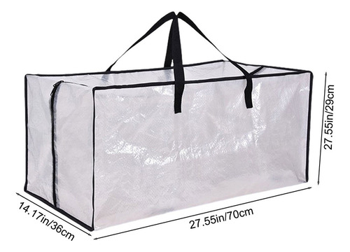 Rxp Sroje Bolsas De Mudanza Transparentes, Extra Grandes Y