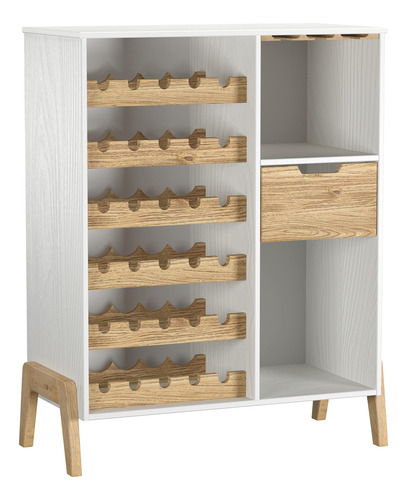 Gabinete De Vino De Madera Maciza, Estante De Bar - Muebles.