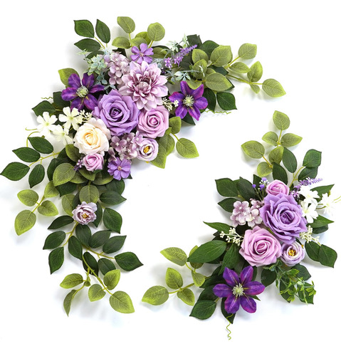 Flores Artificiales Para Boda, Banquete Y Eventos (morado)