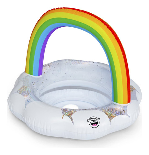 Flotador Piscina Bebés Happy Rainbow Lil Con Purpurina 1-3 A