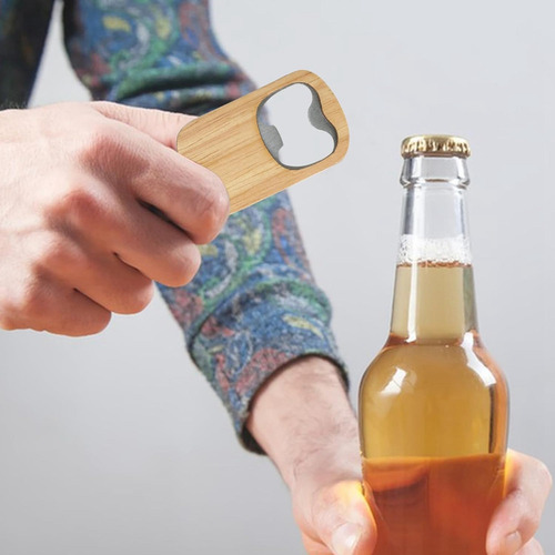 B Abridor De Botellas De Madera, Llavero De Madera,