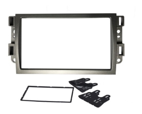 Moldura 2 Din Dvd  Multimidia  Gm  Captiva  Grafite