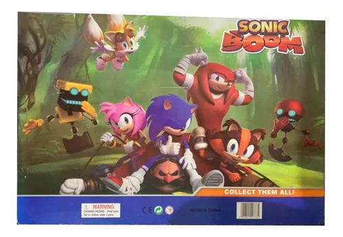 Cartela De Bonecos Sonic Boom 4 Personagens