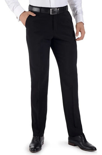 Pantalón Yale Hombre Vestir Liso Sin Pinzas Recto Marquiz