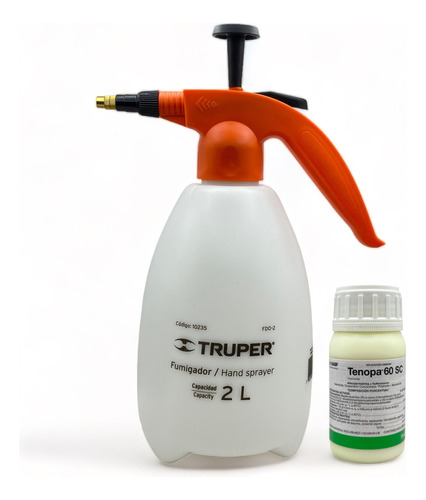 Fumigador Domestico Truper 2 L + Tenopa 250ml Insecticida