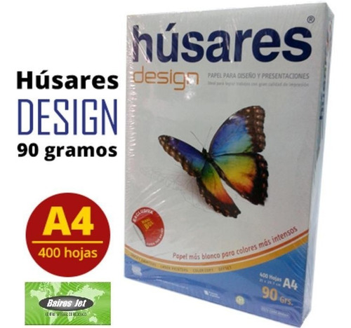 Resma Husares Design A4 90 Gramos X 400 Hojas Husares 7875