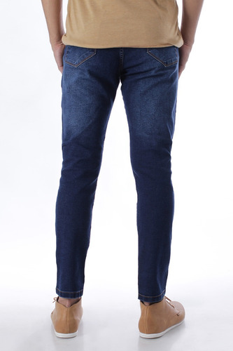 Imagen 4 de 5 de Jean Chupin Elastizado Azul Hombre No End 36352
