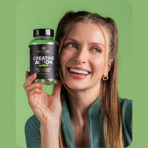 Creatine Action Gummy 60 Gomas Jabuticaba Essential Nutritio