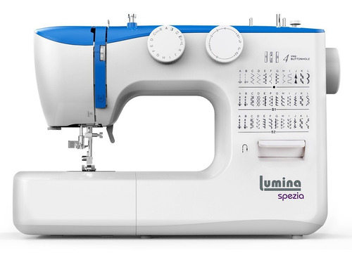 Máquina de coser recta Lumina Spezia portable azul 220V