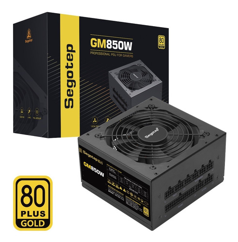 Imagen 3 de 10 de Fuente Gamer Segotep Gm850w 80 Plus Oro Full Modular !