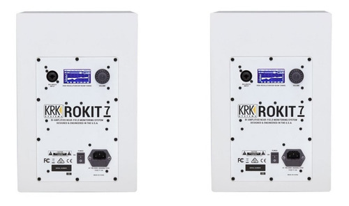 Imagen 2 de 2 de Krk Monitores De Estudio Rokit 7 G4 White Noise Por Par